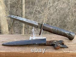 Antique Ww1 Ernst Busch German Trench Fighting Knife Dagger Solingen Rare Nr