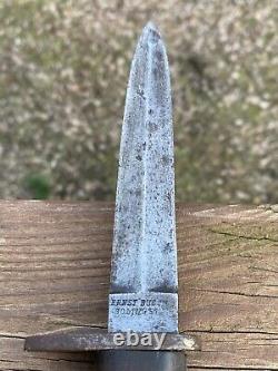Antique Ww1 Ernst Busch German Trench Fighting Knife Dagger Solingen Rare Nr