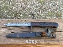 Antique Ww1 Ernst Busch German Trench Fighting Knife Dagger Solingen Rare Nr