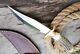 Antler D2 Custom Handmade Hunting Dagger Tactical Bowie Knife Stag Handle