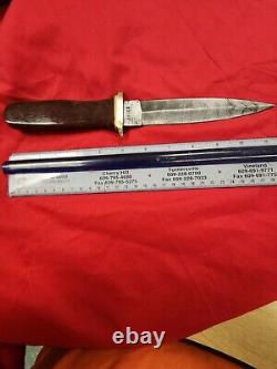 Appalachian knife by Kenneth Kilby USED. Dagger knife 12 overall 6.75 BLADE