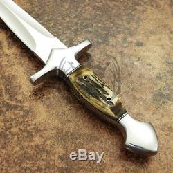 Arc Cutlery Handmade Gorgeous Tactical Hunting Dagger Knife Stag Horn D-2 Steel