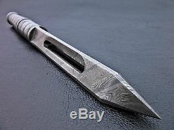 Arc Rare Hand Forged Damascus Steel Hunting Dagger Knife Kris Blade With Sheath