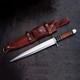 Arkansas Toothpick Dagger Handmade D2 Dagger Hunting Knife &leather Sheath
