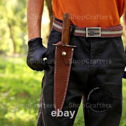 Arkansas Toothpick Dagger Handmade D2 Dagger Hunting knife with Leather Sheath