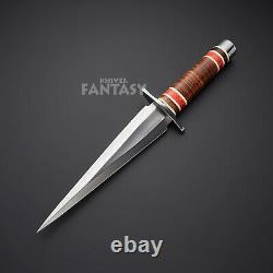 Arkansas Toothpick Fighter Custom Handmade Double Edge Survival Dagger Knife