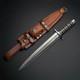 Arkansas Toothpick Handmade Hunting Damascus Steel Dagger Knife&leather Sheath