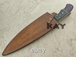 Awesome Custom Handmade D2 Tool Steel Micarta Beautiful Hunting Dagger Knife