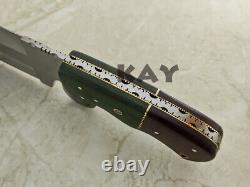 Awesome Custom Handmade D2 Tool Steel Micarta Beautiful Hunting Dagger Knife