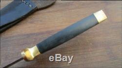BIG Vintage HUGO KOLLER Germany Dagger Stiletto Fighting Knife withMicarta Handle