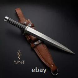 BOH-Arkanas Toothpick D2 Steel Hunting Dagger Bowie Knife With Sheath