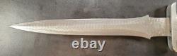Badass Blades Handmade Damascus Hunting Combat Dagger Green Resin Handle- BA847