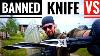 Banned Knife M48 Cyclone Vs Riot Shield Kevlar Vest Extreme Penetration Test