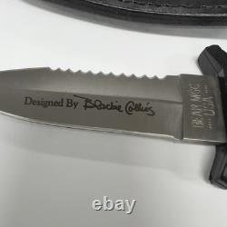 Bear MGC USA Dagger Fixed Blade Knife And Sheath Blackie Collins Design