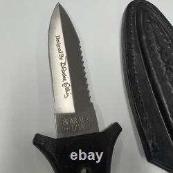 Bear MGC USA Dagger Fixed Blade Knife And Sheath Blackie Collins Design