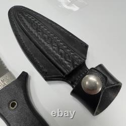 Bear MGC USA Dagger Fixed Blade Knife And Sheath Blackie Collins Design