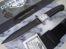 Bear & Son Dual Edge Subhilt Dagger Fixed Blade Knife Full Tang D2 Micarta G10