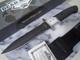 Bear & Son Dual Edge Subhilt Dagger Fixed Blade Knife Full Tang D2 Micarta G10
