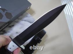 Bear & Son Dual Edge Subhilt Dagger Fixed Blade Knife Full Tang D2 Micarta G10