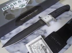 Bear & Son Dual Edge Subhilt Dagger Fixed Blade Knife Full Tang D2 Micarta G10