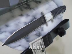 Bear & Son Dual Edge Subhilt Dagger Fixed Blade Knife Full Tang D2 Micarta G10