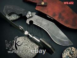 Beautiful Custom Handmade 17'' High Carbon Steel Hunting Dagger With Sheath