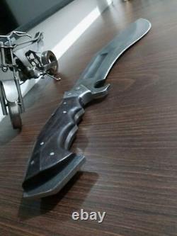 Beautiful Custom Handmade 17'' High Carbon Steel Hunting Dagger With Sheath