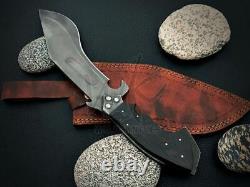 Beautiful Custom Handmade 17'' High Carbon Steel Hunting Dagger With Sheath