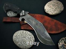 Beautiful Custom Handmade 17'' High Carbon Steel Hunting Dagger With Sheath