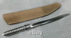 Beautiful Handmade D2 Tool Steel Tri Dagger Rare Kris Blade Hunting Knife Pouch