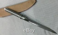 Beautiful Handmade D2 Tool Steel Tri Dagger Rare Kris Blade Hunting Knife Pouch