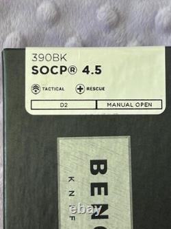Benchmade SOCP 390 BK Black Folding Dagger Combat Knife, SOCP 4.5, NOS in box