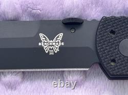 Benchmade SOCP 390 BK Black Folding Dagger Combat Knife, SOCP 4.5, NOS in box