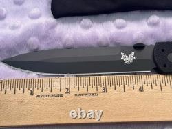 Benchmade SOCP 390 BK Black Folding Dagger Combat Knife, SOCP 4.5, NOS in box