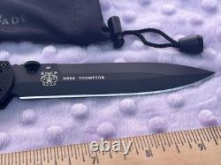 Benchmade SOCP 390 BK Black Folding Dagger Combat Knife, SOCP 4.5, NOS in box