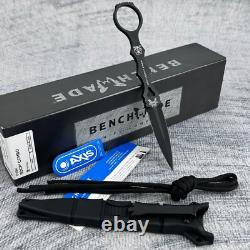 Benchmade SOCP Dagger 176BK Fixed Blade Knife, Black Handle sheat NEW