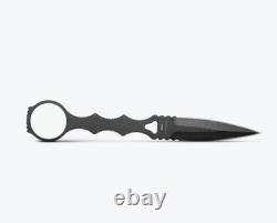 Benchmade SOCP Dagger 176BK Fixed Blade Knife, Coated Finish, Black Handle sheat