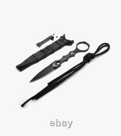 Benchmade SOCP Dagger 176BK Fixed Blade Knife, Coated Finish, Black Handle sheat