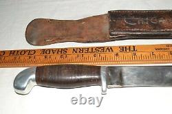 Big 14 Vintage Hand Made Trench Art Combat Fighting Dagger Wwii Era Bowie Knife