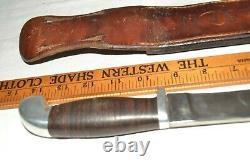 Big 14 Vintage Hand Made Trench Art Combat Fighting Dagger Wwii Era Bowie Knife