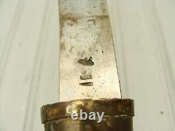 Big Copper Antique Moroccan Koummya Curved Fighting Dagger Knife Arabic Knives