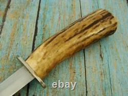 Big Vintage Custom Stag Combat Tactical Survival Dagger Dirk Knife Knives Tools