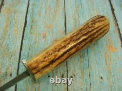 Big Vintage Custom Stag Combat Tactical Survival Dagger Dirk Knife Knives Tools