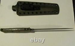 Black Roc Knives (Ken Vehikite) Custom Double-Edged Dagger Knife 80CRV2 Steel