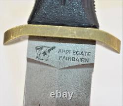 Blackjack Cutlery Applegate Fairbairn Fighting Knife / Dagger 1991-1997 A2 Steel