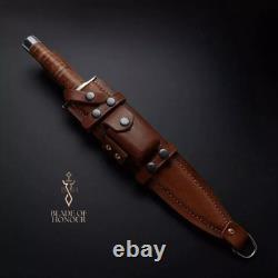 BoH-Arkanas Toothpick D2 Steel Hunting Dagger Bowie Knife With Sheath