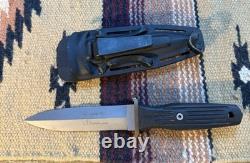 Böker 440 C Steel Boot Dagger Knife With Sheath-Vintage