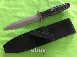 Boker Applegate-Fairbairn Fixed Knife 6 440C Steel Blade Black Delrin Handle