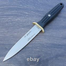 Boker Applegate-Fairbairn Fixed Knife 6 440C Steel Blade Black Delrin Handle