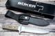 Boker Plus Schanz Integral Dagger Sid, Bead Blasted 440c, Blk Leather Sheath